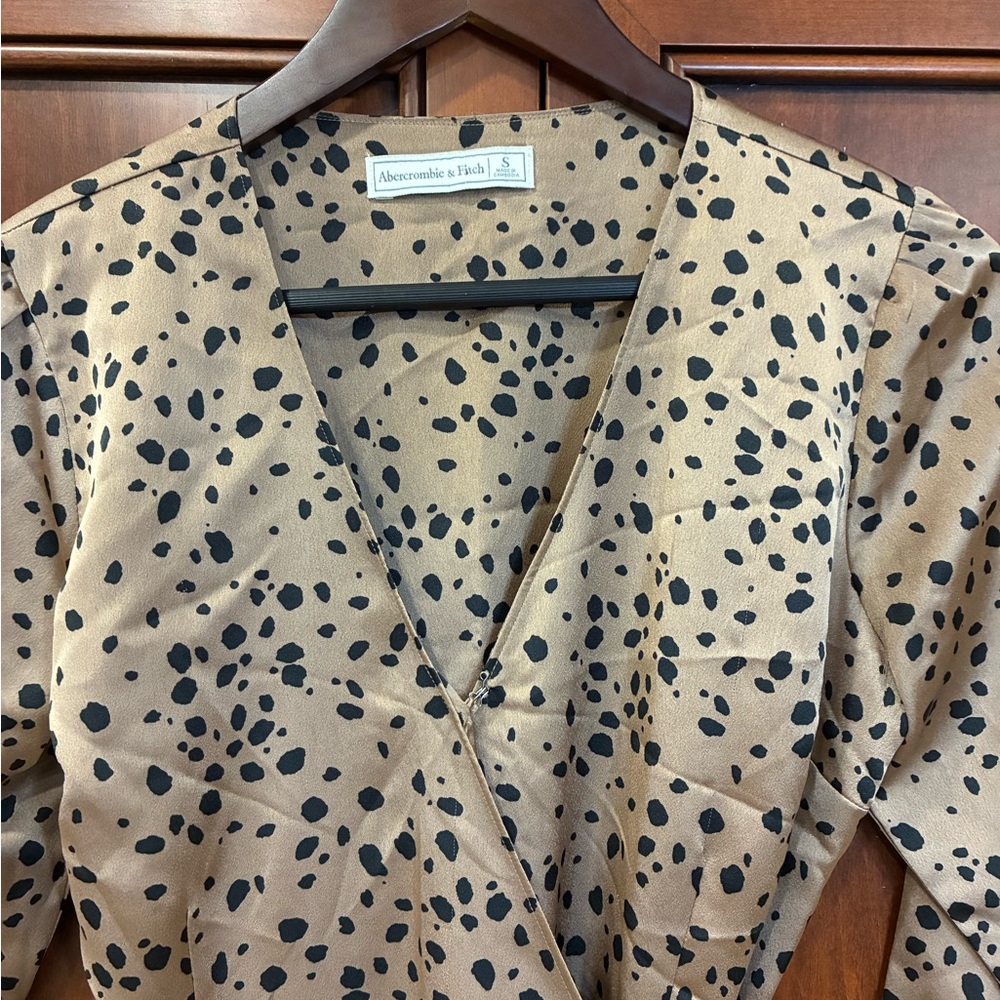 2/$40 Abercrombie Leopard Print Wrap Dress - Picture 6 of 9